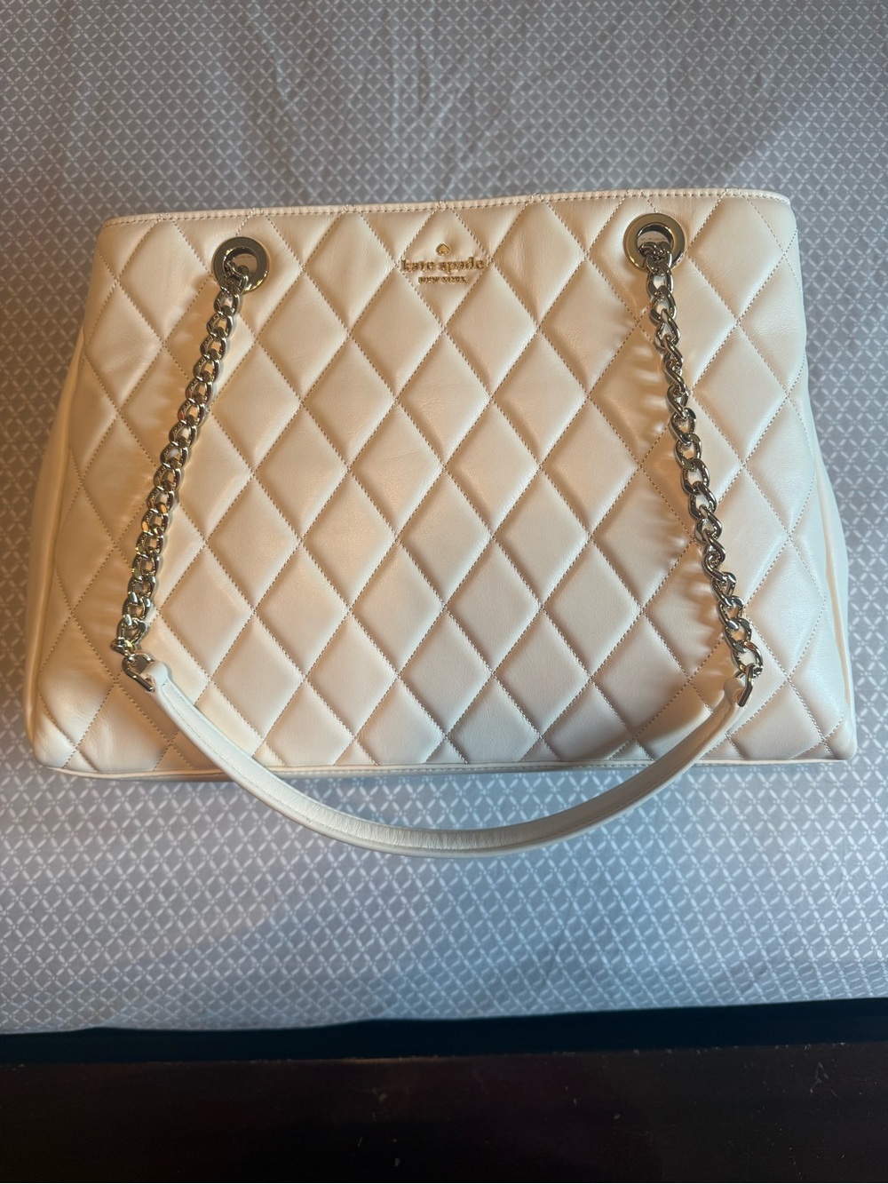 Kate Spade New York Carey Quilted Tote Ivory